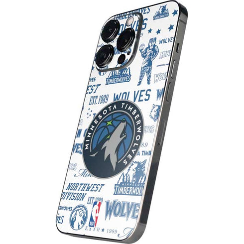 NBA Minnesota Timberwolves Historic Blast iPhone 14 Pro Skin